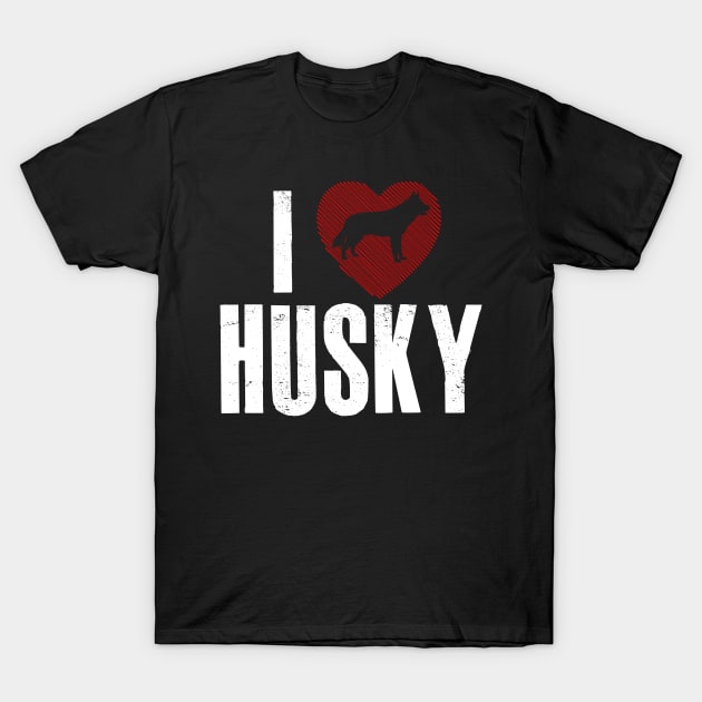 I love my Husky T-Shirt by bashirtdesign